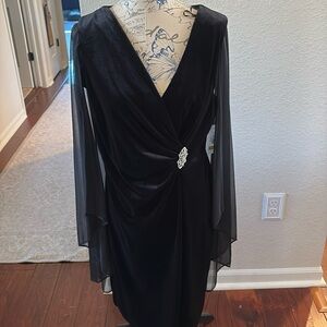 R&M Richard’s black velvet dress.